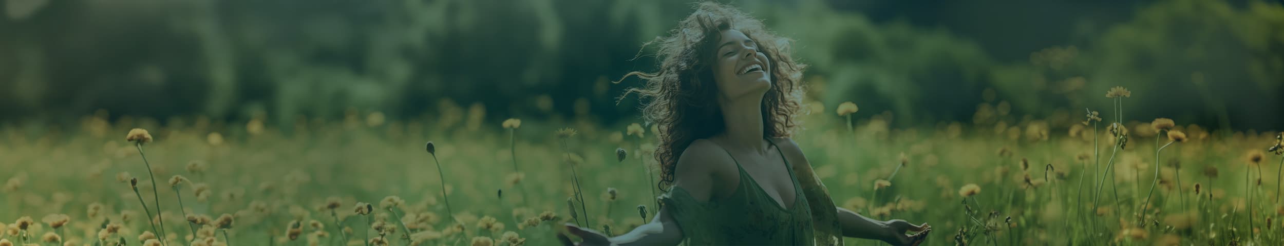 Person in a field